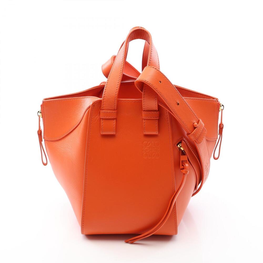 Loewe HAMMOCK Compact Handbag Leather Orange